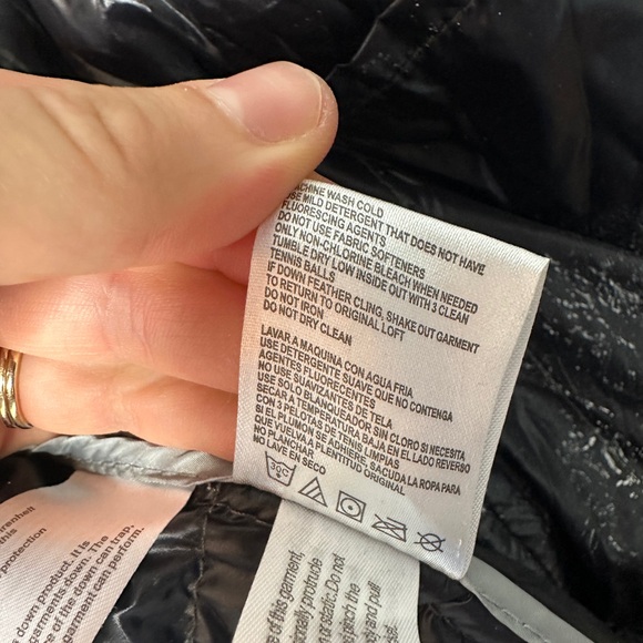 Andrew Marc Long Down Feather Fill Dark Green Puffer Coat Hooded Packable Jacket - Picture 8 of 14